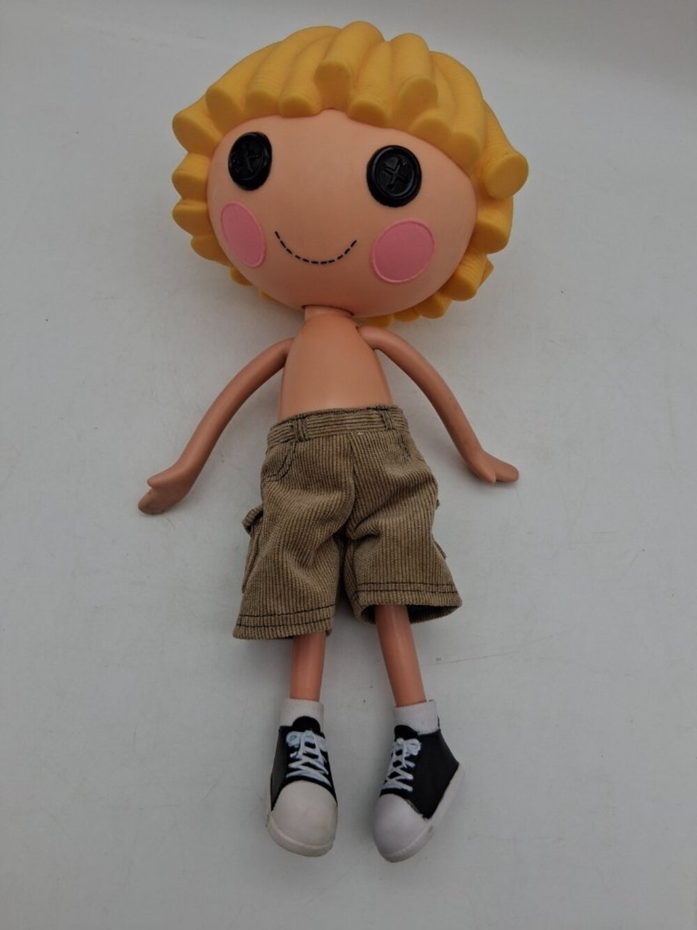Lalaloopsy Patch Treasure Chest Pirate Boy Blonde Hair 2010 Doll Pants Shoes